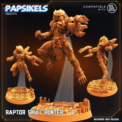 3D Printed Papsikels Raptor Skull Hunters Set Skull Hunters Army Bundle 2 28mm 32mm