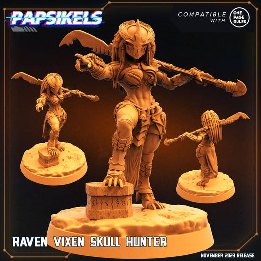 3D Printed Papsikels Raven Vixen Skull Hunter Skull Hunters Army Bundle 2 28mm 32mm