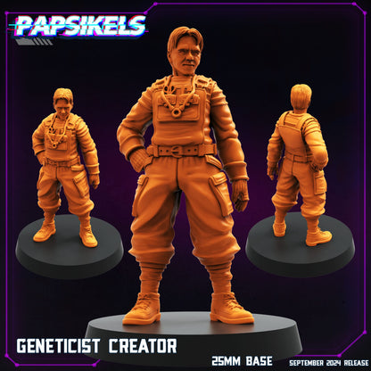 3D Printed Papsikels SEPTEMBER 2024 CYBERPUNK Geneticist Set 28mm 32mm
