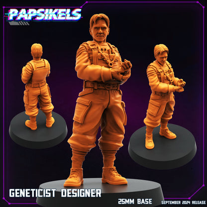 3D Printed Papsikels SEPTEMBER 2024 CYBERPUNK Geneticist Set 28mm 32mm