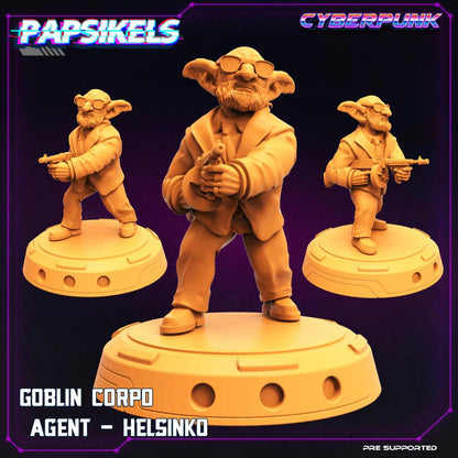3D Printed Papsikels Sci-Fi Goblin Heist Set Corpo World  - 28mm 32mm