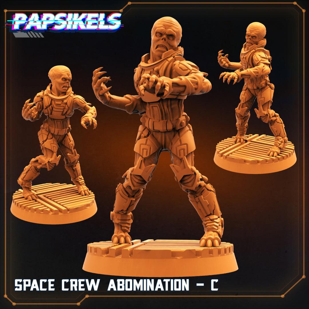 3D Printed Papsikels Sci-Fi Space Crew Abomination Set - 28mm 32mm