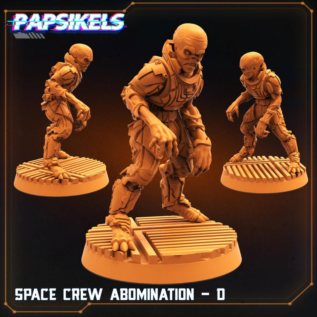 3D Printed Papsikels Sci-Fi Space Crew Abomination Set - 28mm 32mm