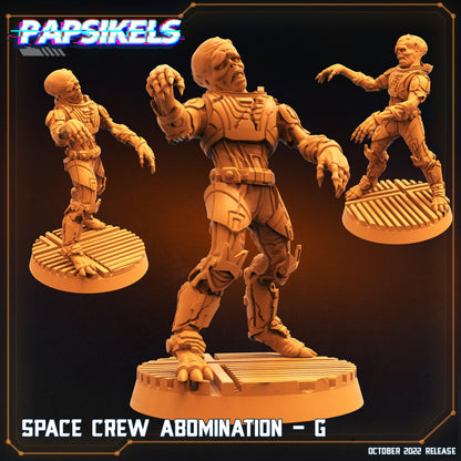 3D Printed Papsikels Sci-Fi Space Crew Abomination Set - 28mm 32mm