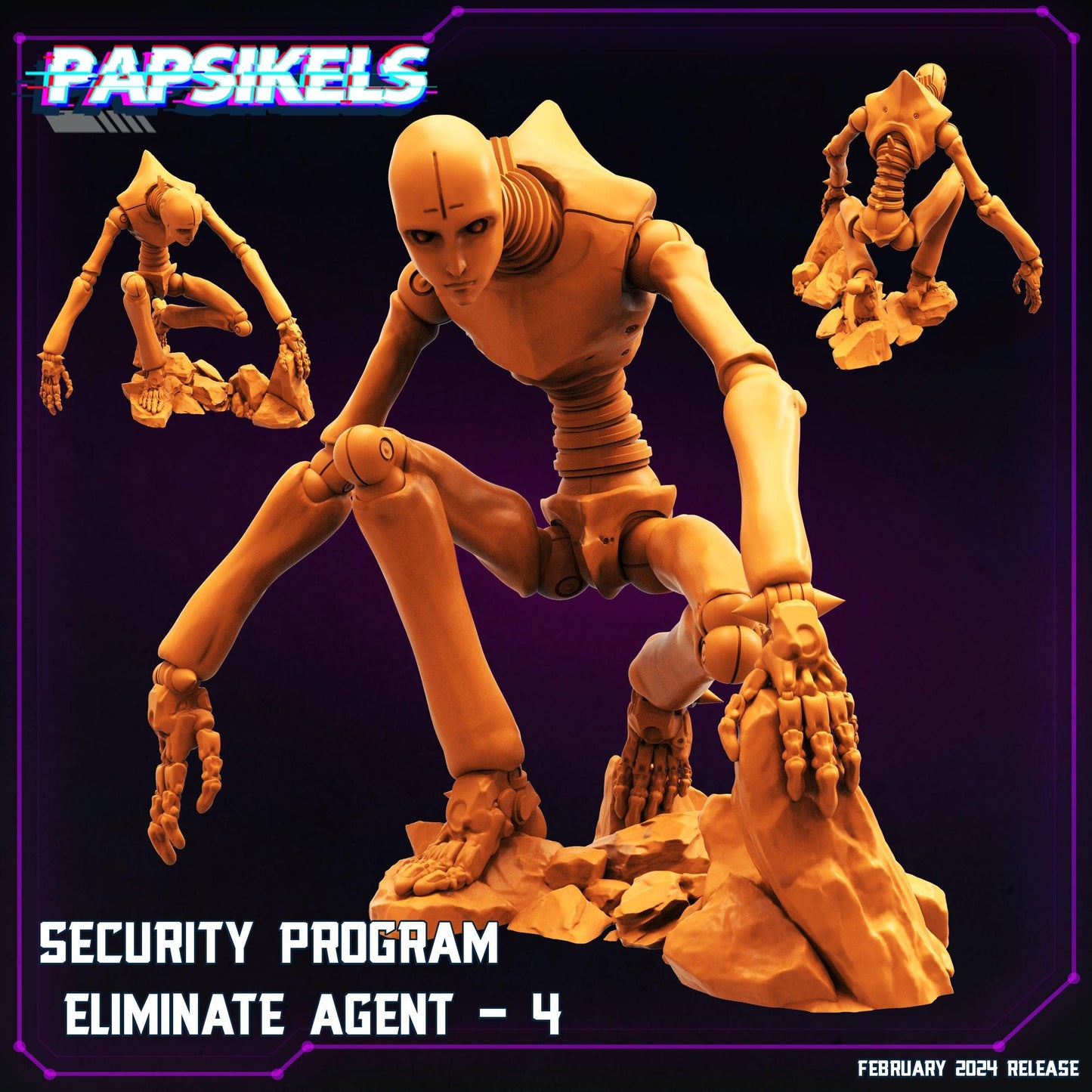 3D Printed Papsikels Security Program Eliminate Agents 28mm 32mm