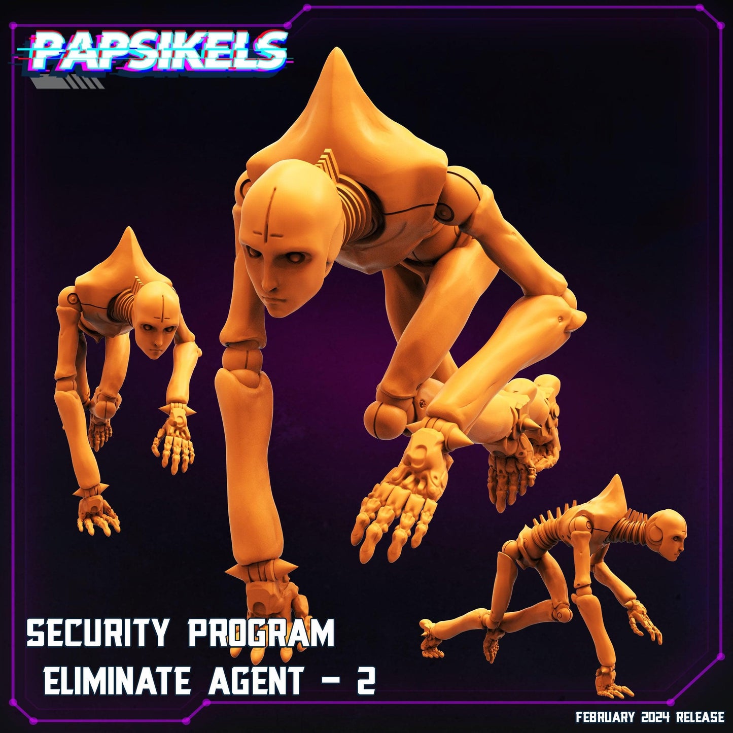 3D Printed Papsikels Security Program Eliminate Agents 28mm 32mm