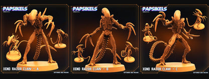 3D Printed Papsikels September 2023 - Aliens Vs Humans 6 Xeno Razor Claw Set 28mm 32mm