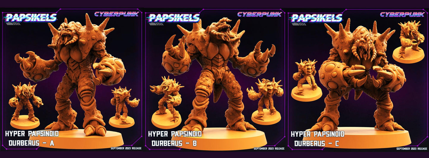 3D Printed Papsikels September 2023 Cyberpunk Hyper Papsinoid Durberus Set 2023 28mm 32mm