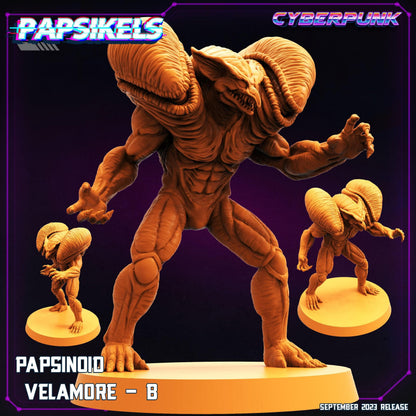 3D Printed Papsikels September 2023 Cyberpunk Papsinoid Baramot Set 28mm 32mm