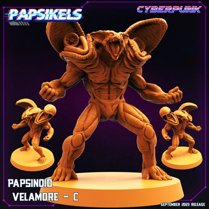 3D Printed Papsikels September 2023 Cyberpunk Papsinoid Baramot Set 28mm 32mm