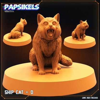 3D Printed Papsikels - Ship Cat Set - 28mm 32mm