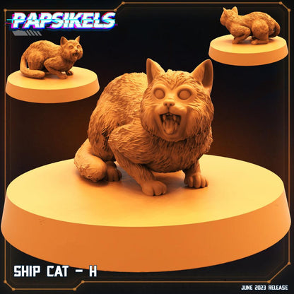3D Printed Papsikels - Ship Cat Set - 28mm 32mm
