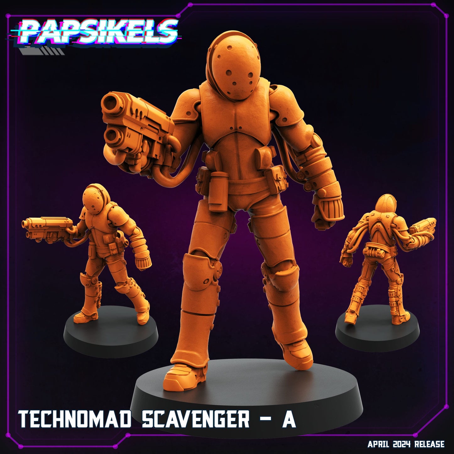 3D Printed Papsikels Technomad Scavenger Set 28mm 32mm