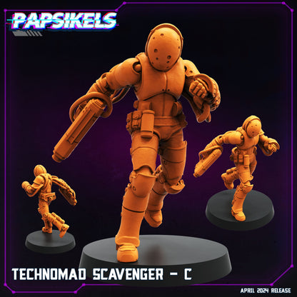 3D Printed Papsikels Technomad Scavenger Set 28mm 32mm