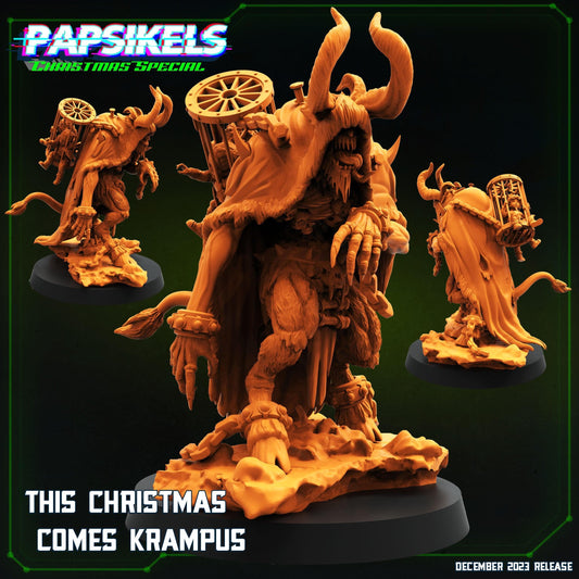 3D Printed Papsikels This Christmas Comes Krampus 28mm 32mm