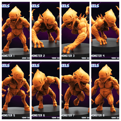 3D Printed Papsikels Training Monster Nov 2024 Cyberpunk 28mm 32mm