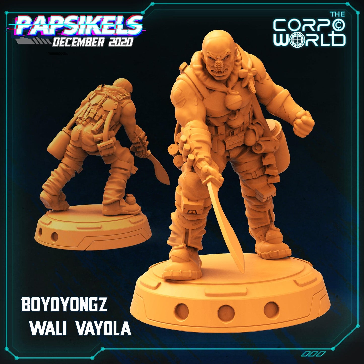 3D Printed Papsikels Typoon Gang Set 28mm 32mm