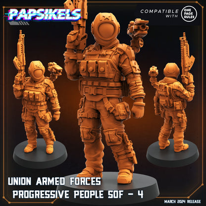 3D Printed Papsikels Union Armed Forces Progressive People Set 28mm 32mm