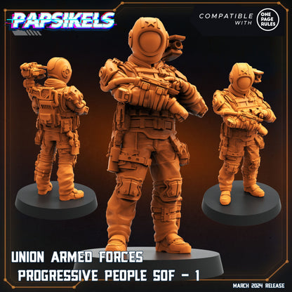 3D Printed Papsikels Union Armed Forces Progressive People Set 28mm 32mm
