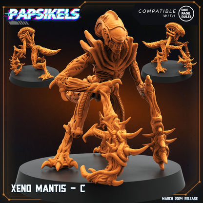 3D Printed Papsikels Xeno Mantis Set 28mm 32mm