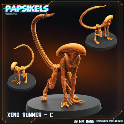 3D Printed Papsikels Xeno Runners Set SEPTEMBER 2024 SCIFI 28mm 32mm