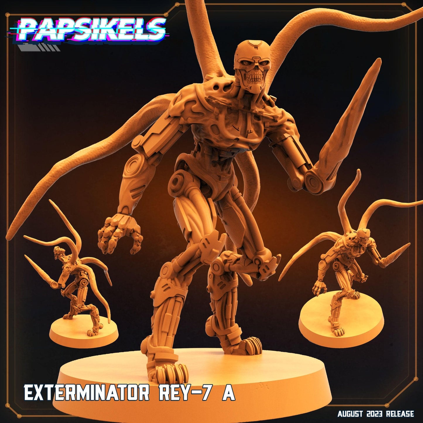 3D Printed Papsikels Xenowars Genesis Exterminator Ret 7 Set 28mm 32mm