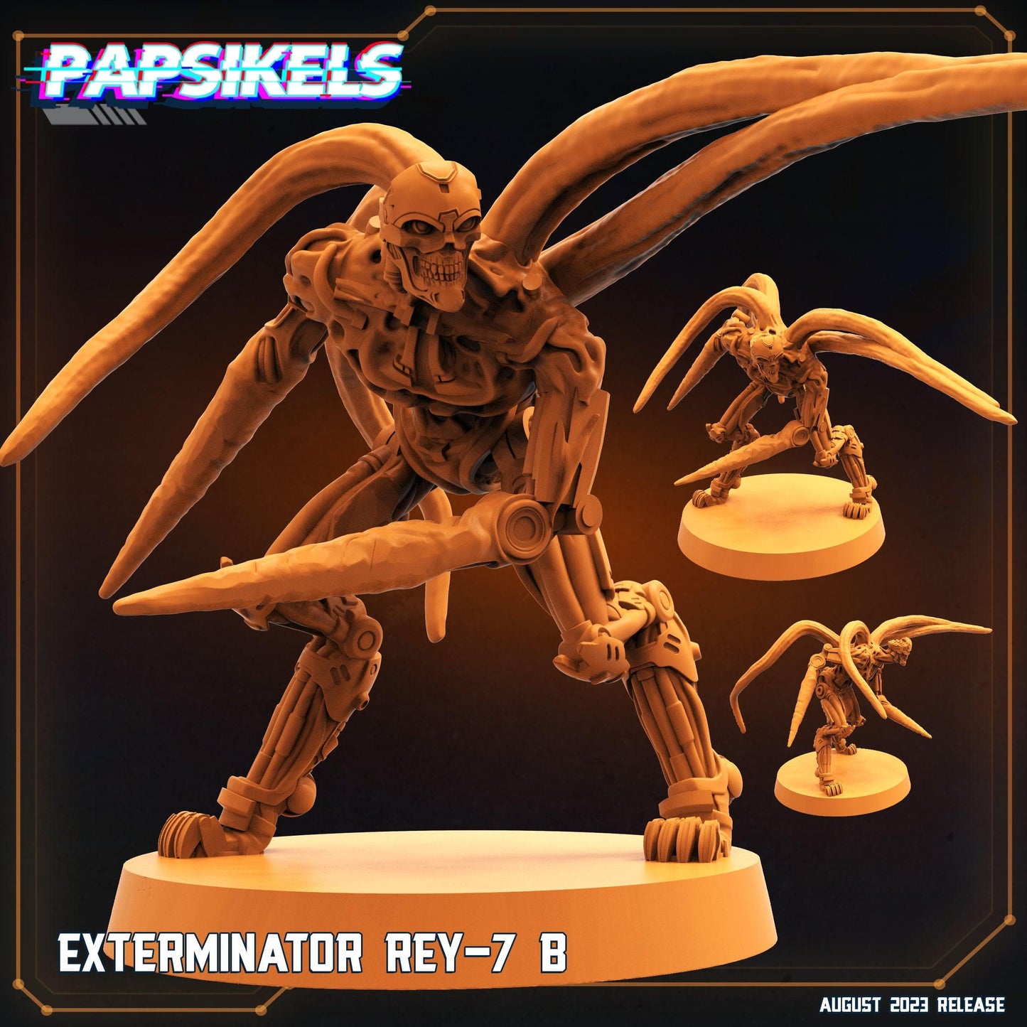 3D Printed Papsikels Xenowars Genesis Exterminator Ret 7 Set 28mm 32mm