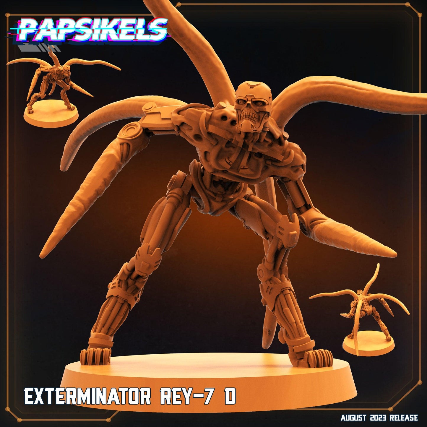 3D Printed Papsikels Xenowars Genesis Exterminator Ret 7 Set 28mm 32mm