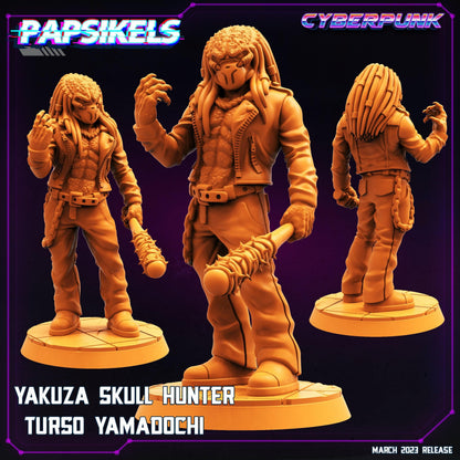 3D Printed Papsikels - Yakuza Skull Hunter Set March 2023 Cyberpunk - 28mm 32mm