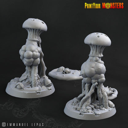 3D Printed Print Your Monster Toxic Mushrooms The Lost Mushrooms 28mm - 32mm D&D Wargaming