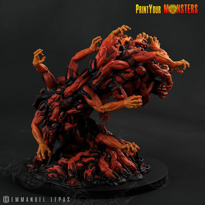 3D Printed Print Your Monster the Abyssal Hand Horrors - Gortha Shadow Worm 28mm 32mm D&D