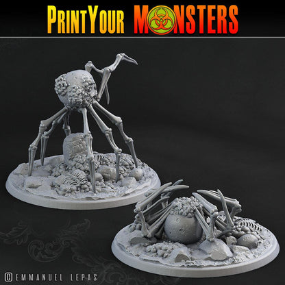 3D Printed Print Your Monsters 2 Bones Spiders Land of Bones Set 28mm - 32mm D&D Wargaming