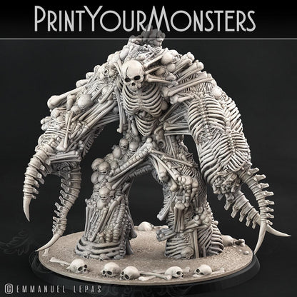 3D Printed Print Your Monsters Bones Golems - Total Golems 28mm - 32mm D&D Wargaming
