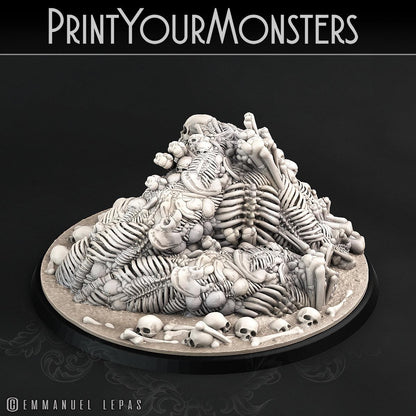 3D Printed Print Your Monsters Bones Golems - Total Golems 28mm - 32mm D&D Wargaming