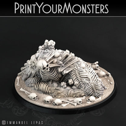 3D Printed Print Your Monsters Bones Golems - Total Golems 28mm - 32mm D&D Wargaming