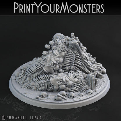3D Printed Print Your Monsters Bones Golems - Total Golems 28mm - 32mm D&D Wargaming