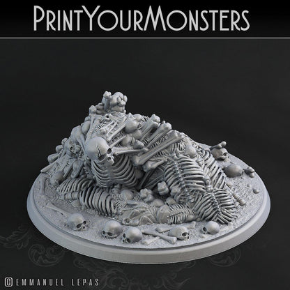 3D Printed Print Your Monsters Bones Golems - Total Golems 28mm - 32mm D&D Wargaming