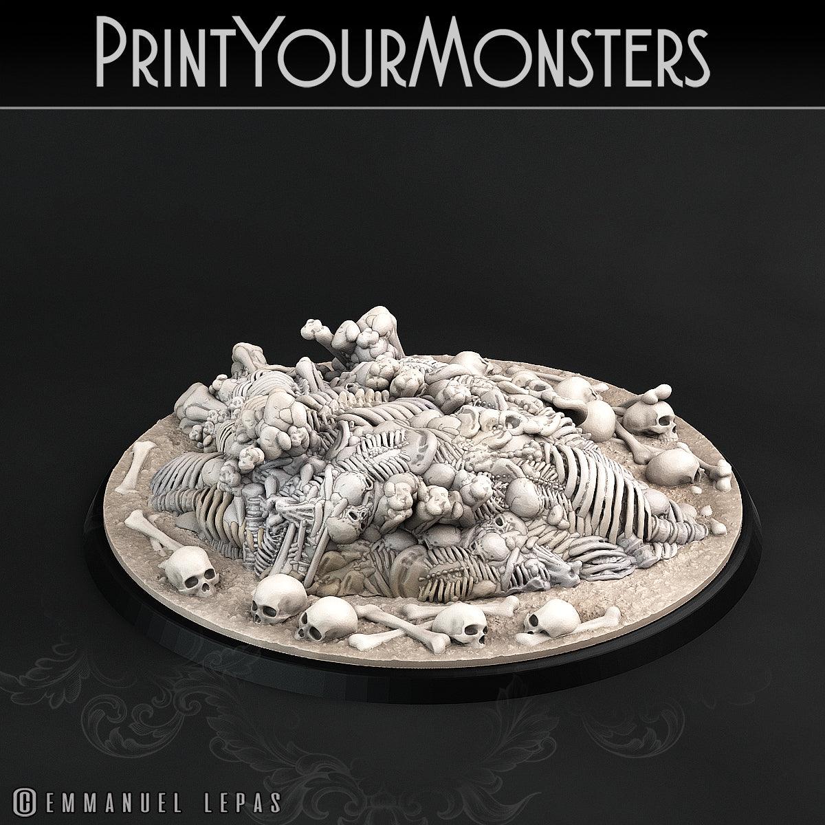 3D Printed Print Your Monsters Bones Golems - Total Golems 28mm - 32mm D&D Wargaming