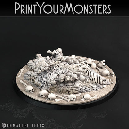 3D Printed Print Your Monsters Bones Golems - Total Golems 28mm - 32mm D&D Wargaming