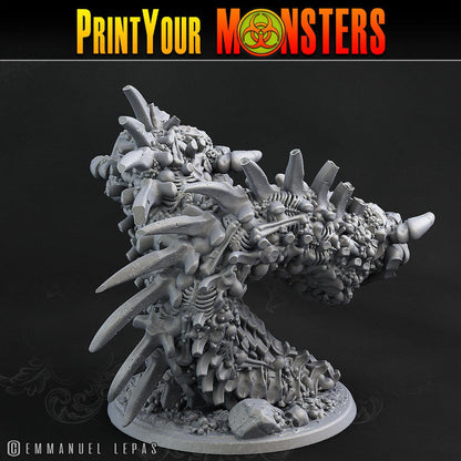 3D Printed Print Your Monsters Bones Worms Land of Bones Set 28mm - 32mm D&D Wargaming