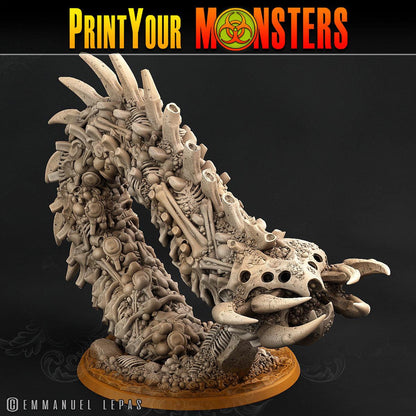 3D Printed Print Your Monsters Bones Worms Land of Bones Set 28mm - 32mm D&D Wargaming