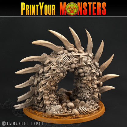 3D Printed Print Your Monsters Bones Worms Land of Bones Set 28mm - 32mm D&D Wargaming