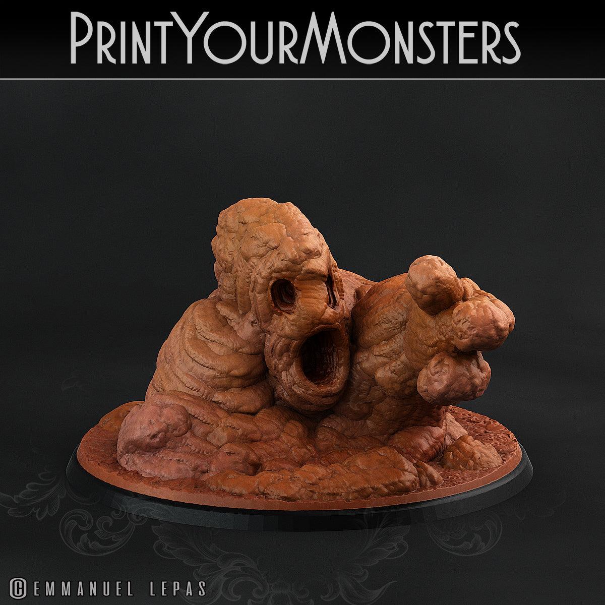 3D Printed Print Your Monsters Clay Golems - Total Golems 28mm - 32mm D&D Wargaming