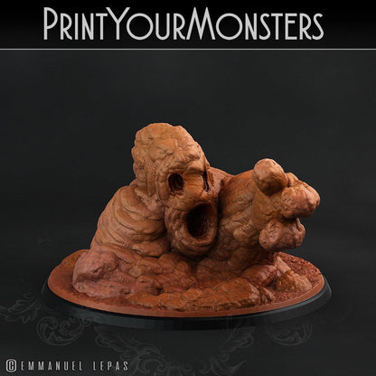 3D Printed Print Your Monsters Clay Golems - Total Golems 28mm - 32mm D&D Wargaming
