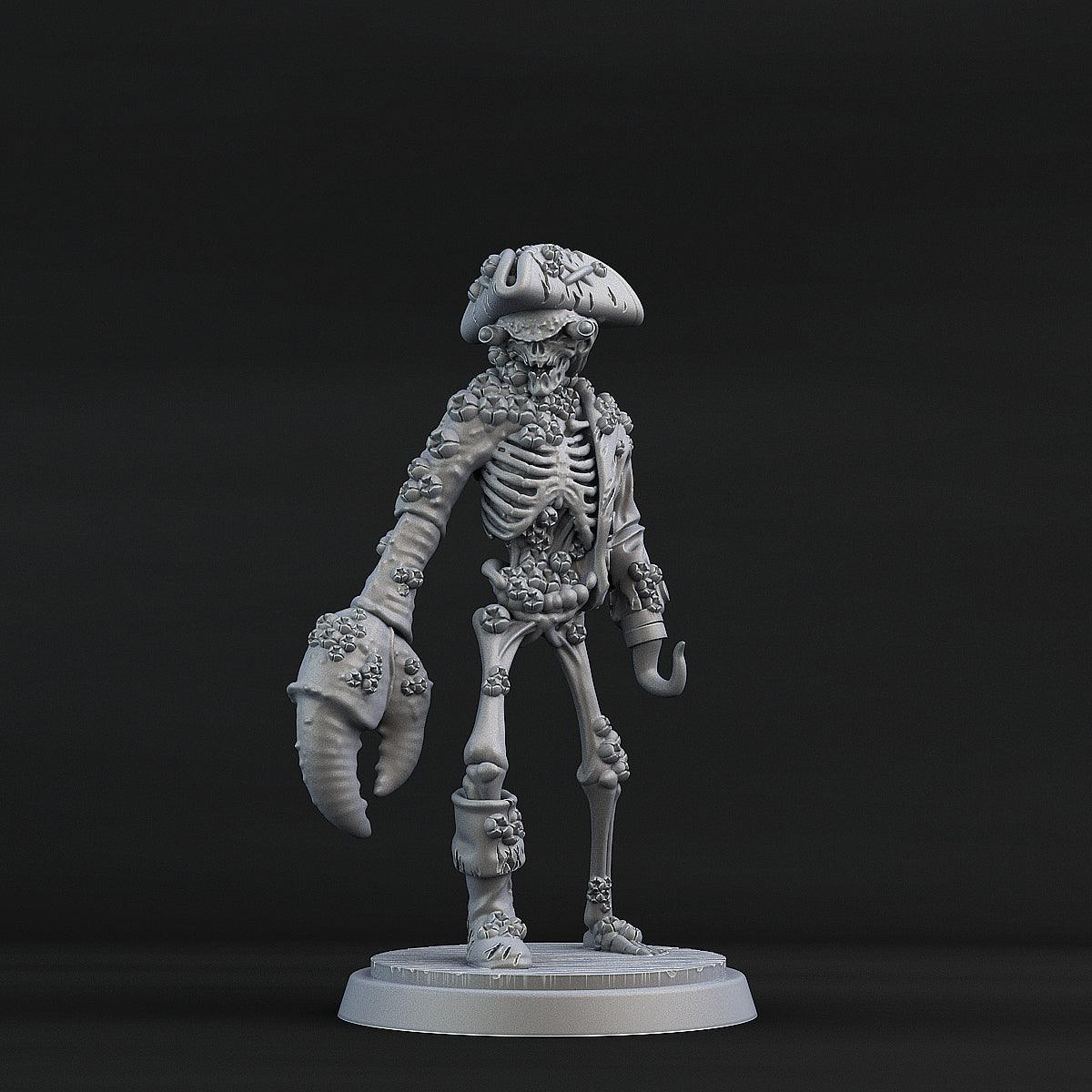 3D Printed Print Your Monsters Crab Pirate Set 28mm - 32mm D&D Wargaming