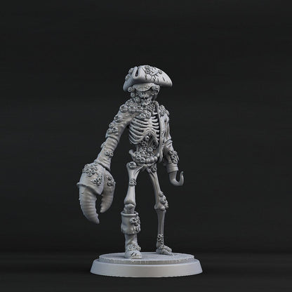 3D Printed Print Your Monsters Crab Pirate Set 28mm - 32mm D&D Wargaming