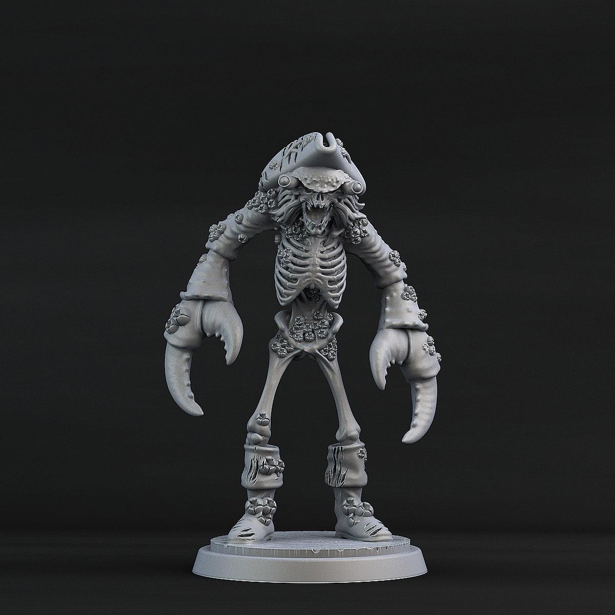 3D Printed Print Your Monsters Crab Pirate Set 28mm - 32mm D&D Wargaming