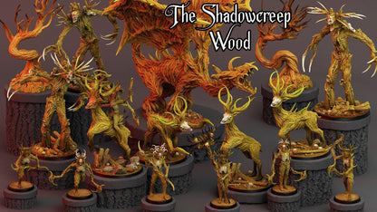 3D Printed Print Your Monsters Creepy Dark Trees The Shadowcreep Wood Set 28mm - 32mm D&D Wargaming