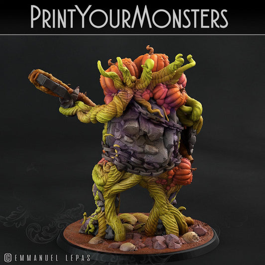 3D Printed Print Your Monsters Dangerous Conjoined Twins Pumpkin Attack Pack II 28mm - 32mm D&D Wargaming