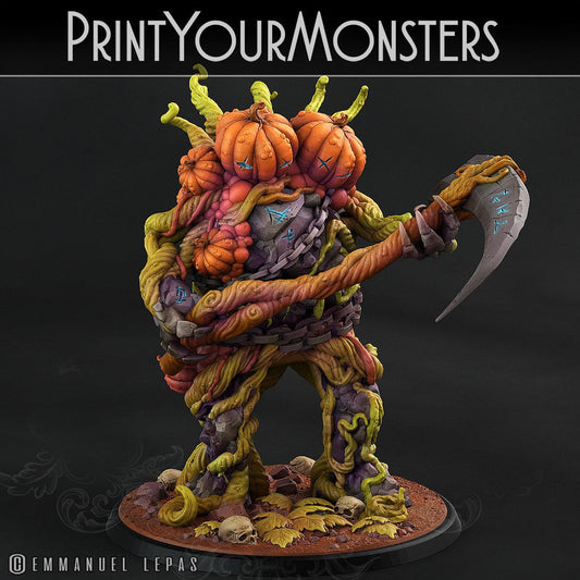 3D Printed Print Your Monsters Dangerous Conjoined Twins Pumpkin Attack Pack II 28mm - 32mm D&D Wargaming